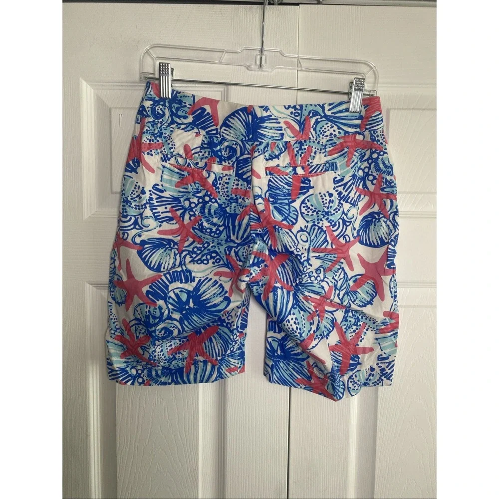 Lilly‎ Pulitzer Womens 0 The Chipper Starfish Bermuda Coastal Bermuda Shorts